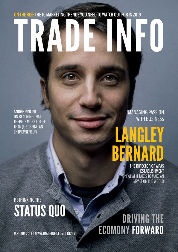 Trade Info Business Magazine – Cover Template 595x842