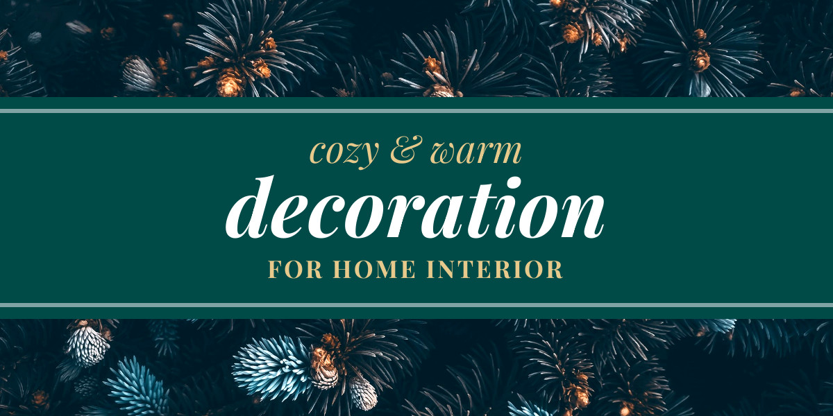Cozy Christmas Home Decoration Facebook Cover 820x360