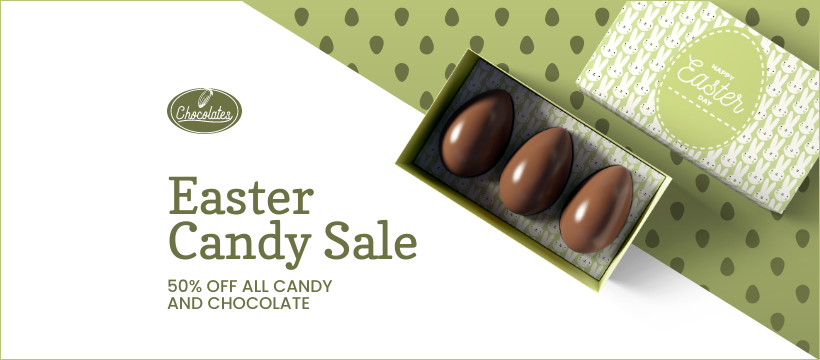 Green Easter Candy Sale Inline Rectangle 300x250
