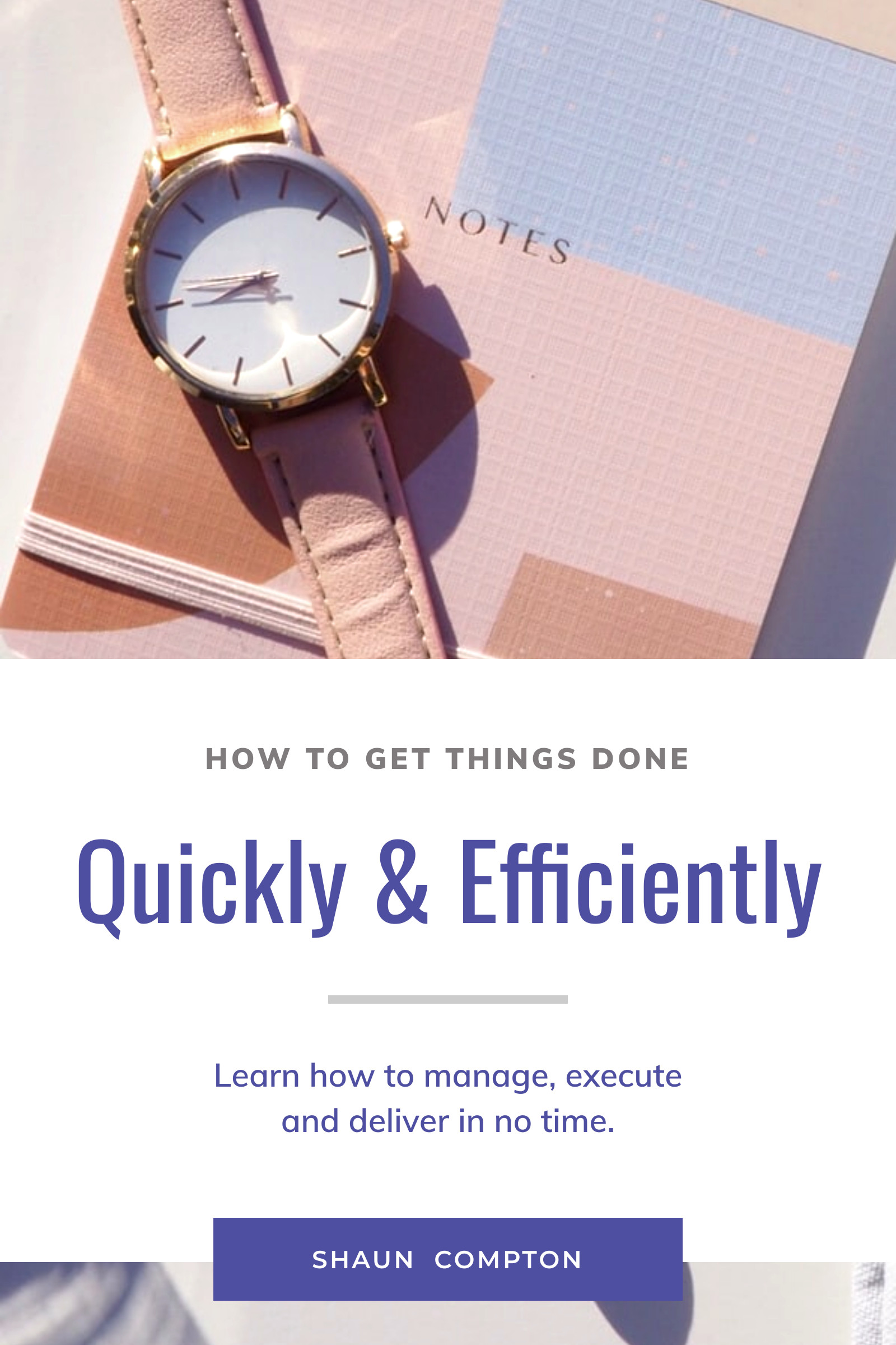 Quickly and Efficiently Done – Book Cover Template 1600x2400 template