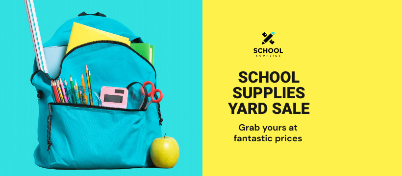 School Supplies Yard Sale