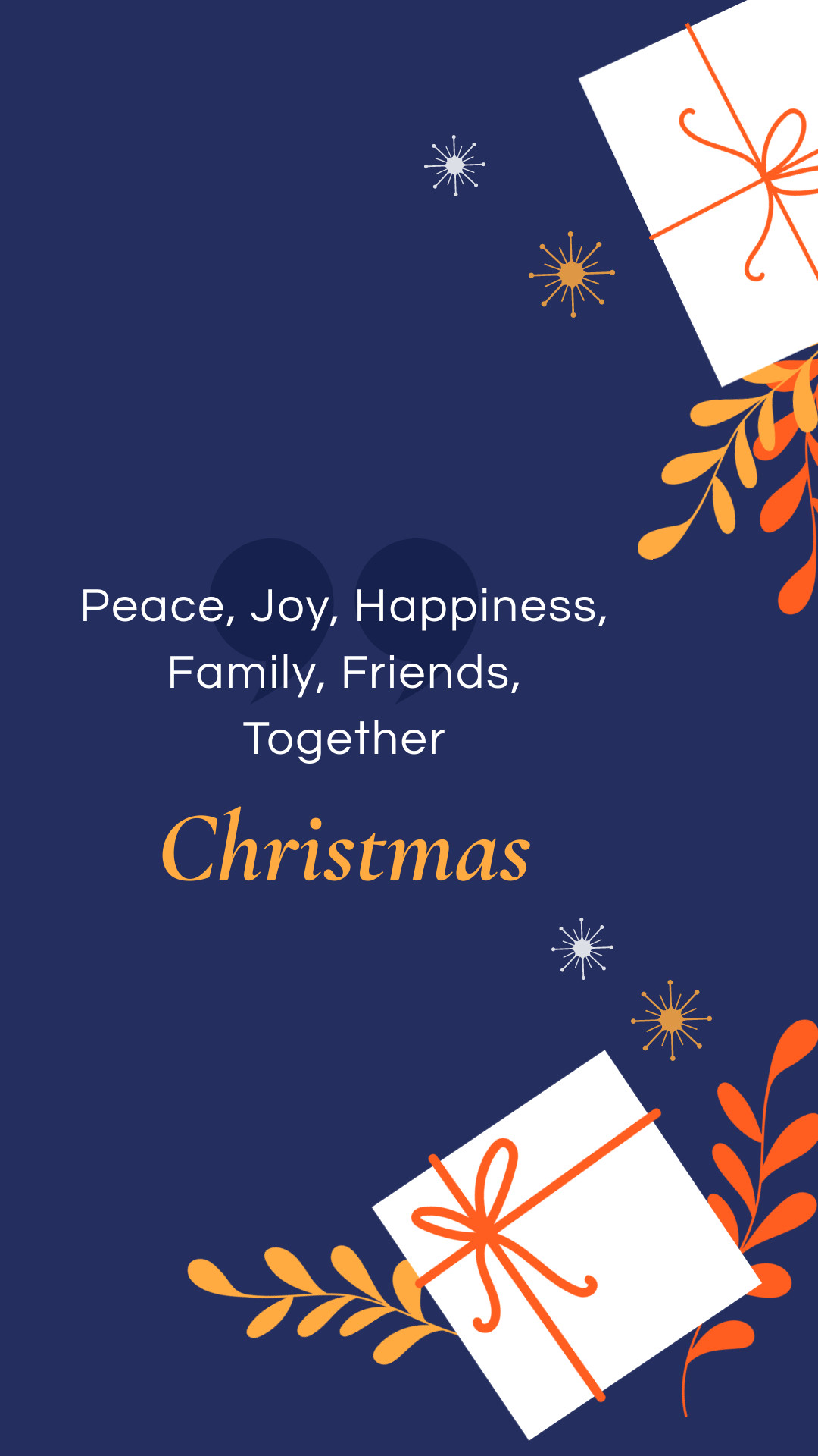 Christmas Together with Family and Friends Facebook Cover 820x360