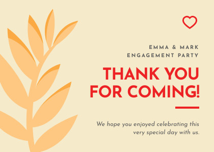 Emma and Mark Engagement – Card Template  420x298 template