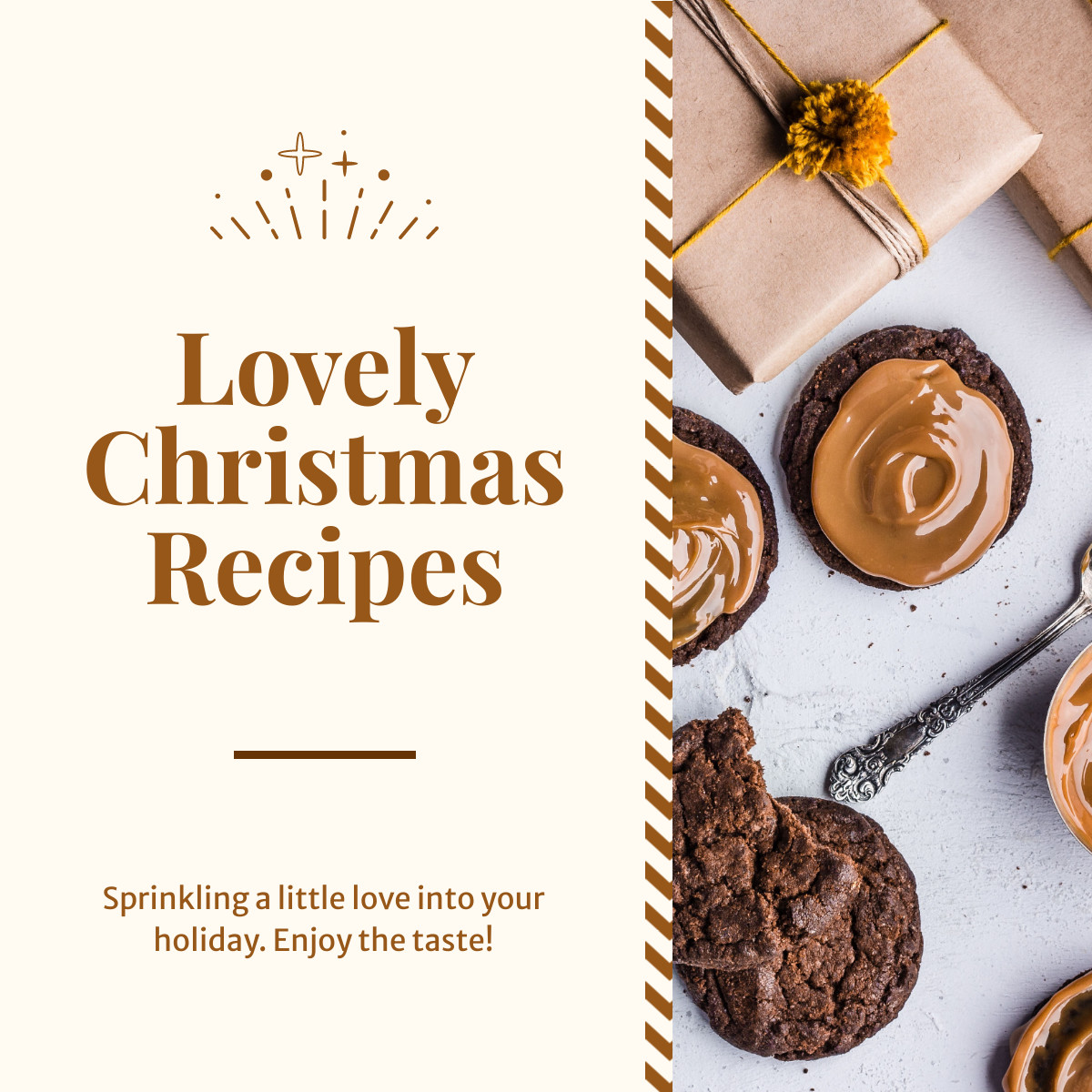 Sprinkling Lovely Christmas Recipes Responsive Square Art 1200x1200