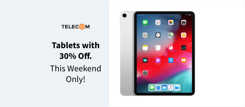 Weekend Only Telecom Tablets Inline Rectangle 300x250