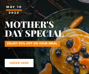 Mother's Day Special Meal Promo Inline Rectangle 300x250