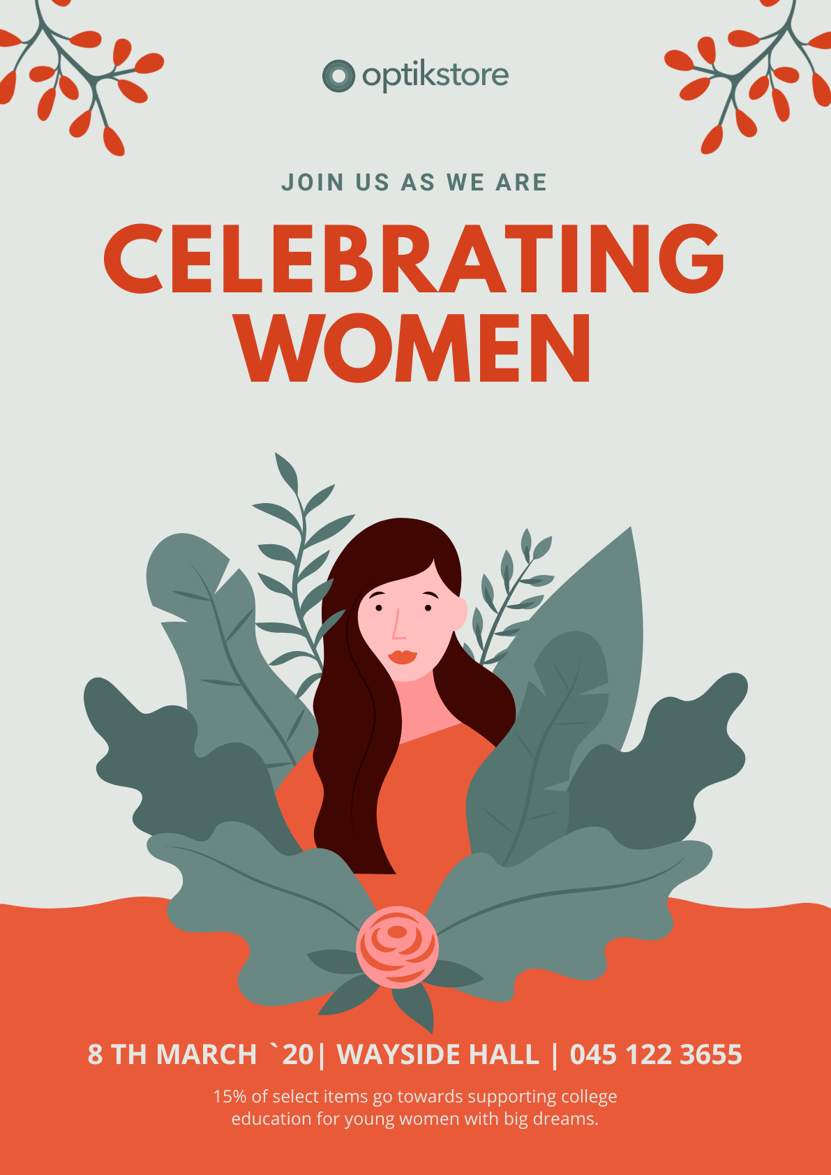 Women's Day Celebrating Dreams – Poster Template  1191x1684