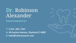 Family Dental Care Center – Business Card Template 252x144 template