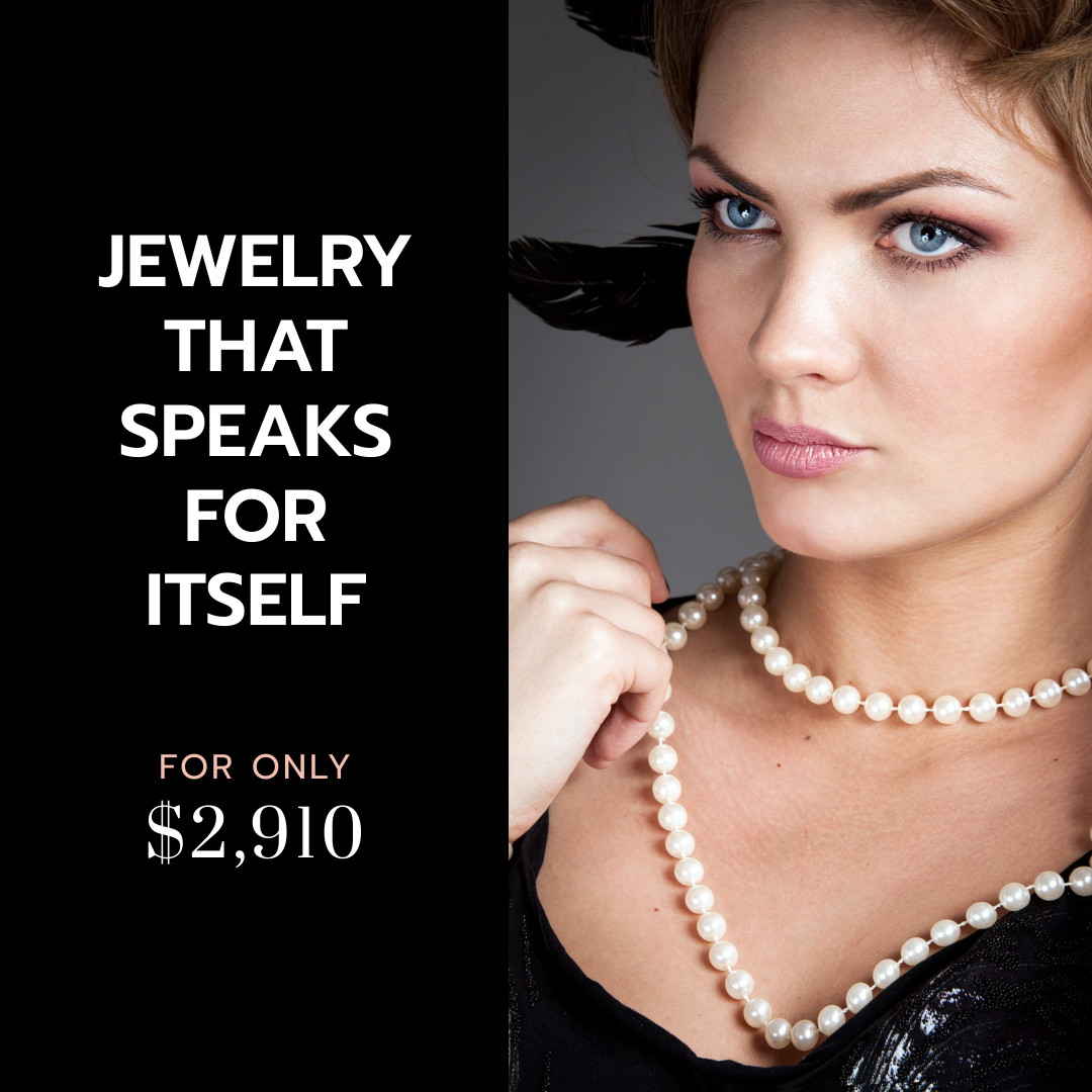 Elegant Necklace Pearls Only