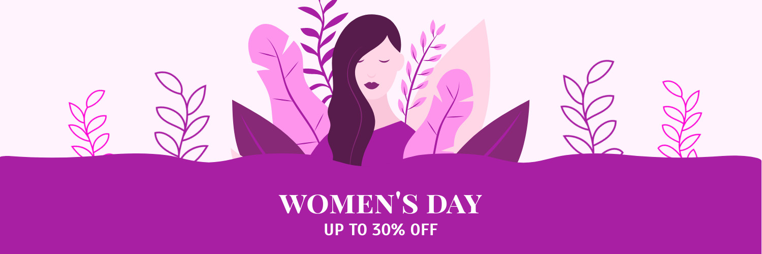Purple Illustration Women's Day
