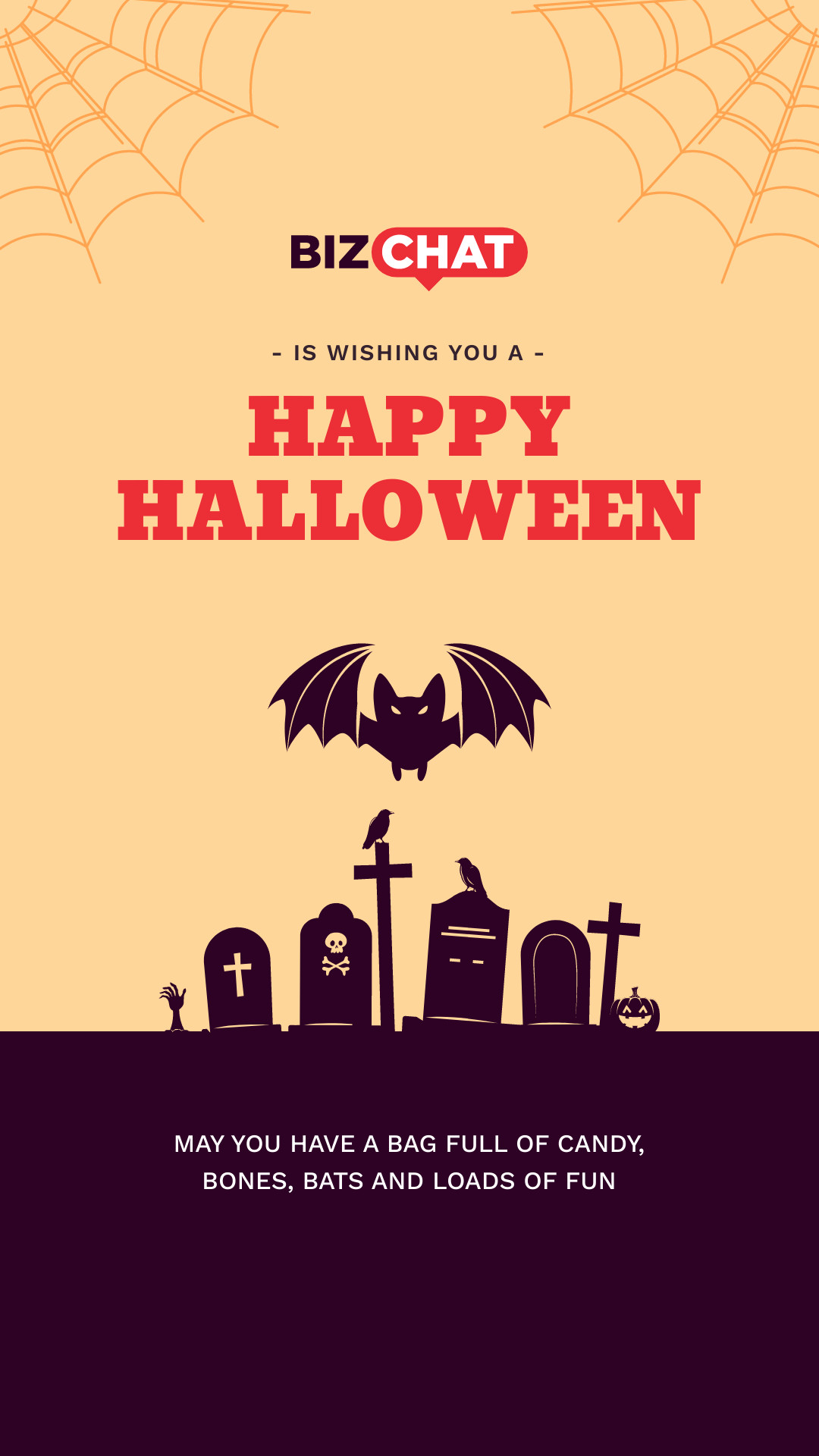 BizChat Wishing Happy Halloween 