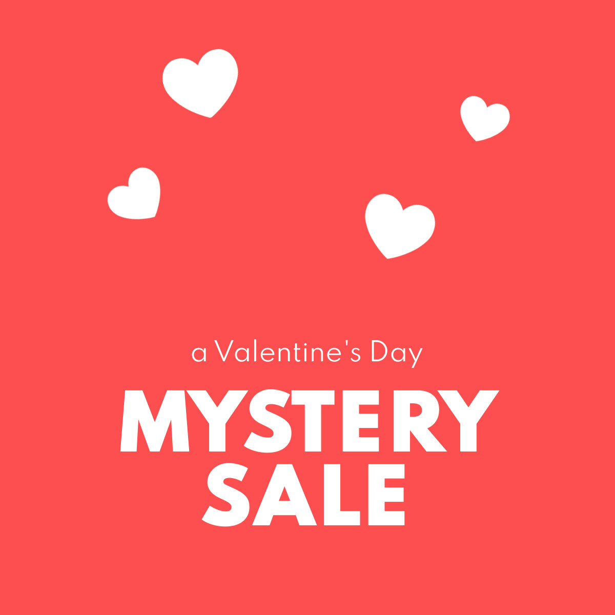 Valentine's Day Mystery Sale
