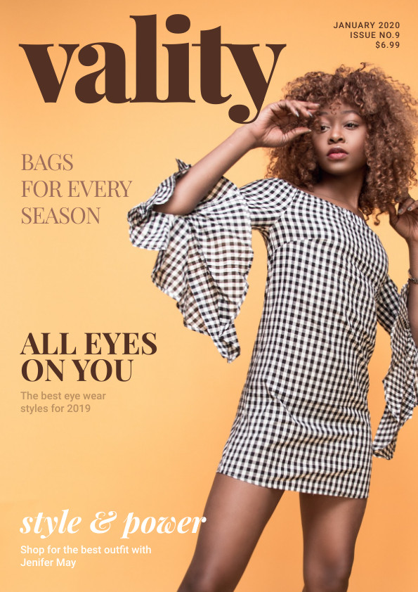 Vality Eyes On You –  Magazine Cover Template