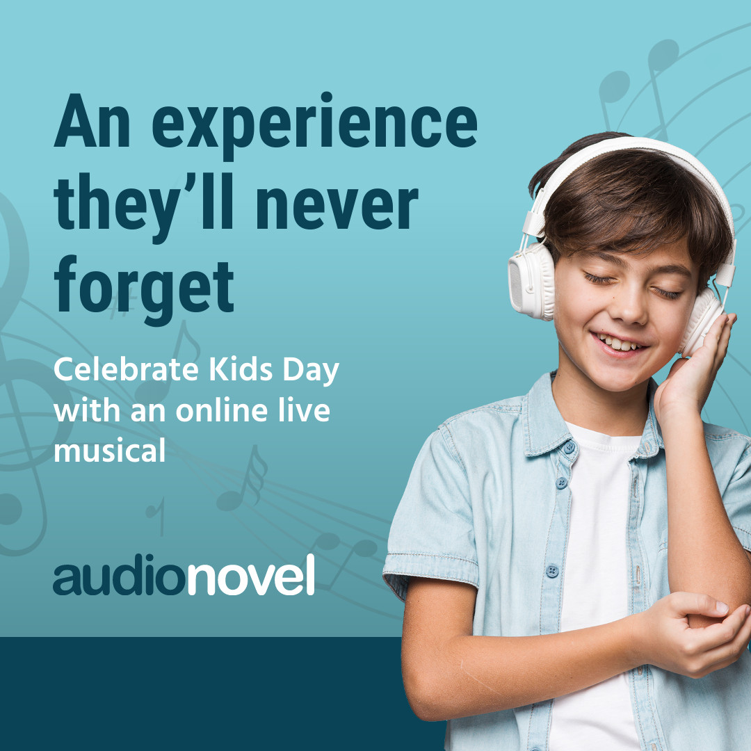 Kids Day Online Musical 1080x1080 template