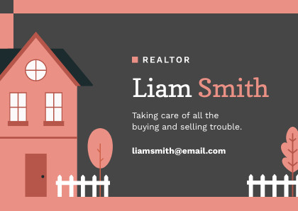 Realtor House Illustration Card 420x298 template preview