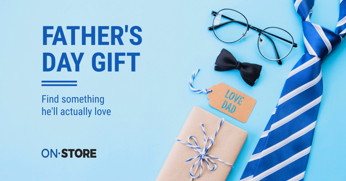 Father's Day Selected Blue Gifts Facebook Cover 820x360