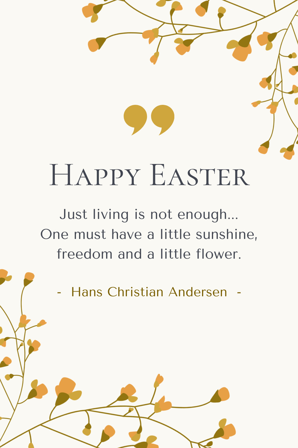 Happy Easter Andersen Quote