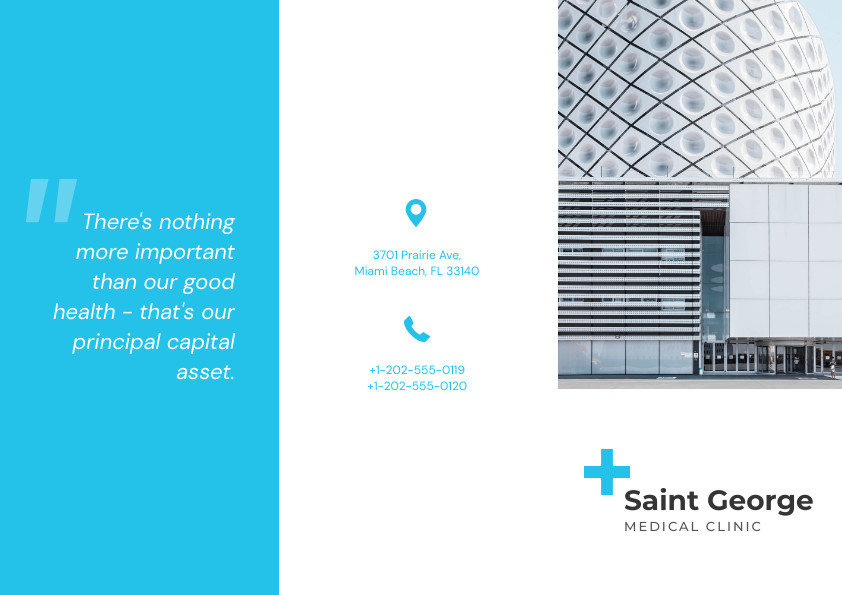 Saint George Medical Clinic – Brochure Template 842x595 template preview
