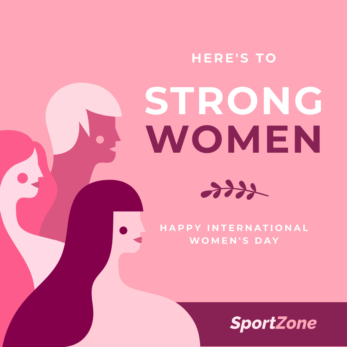 International Women's Day Strong Women Responsive Square Art 1200x1200