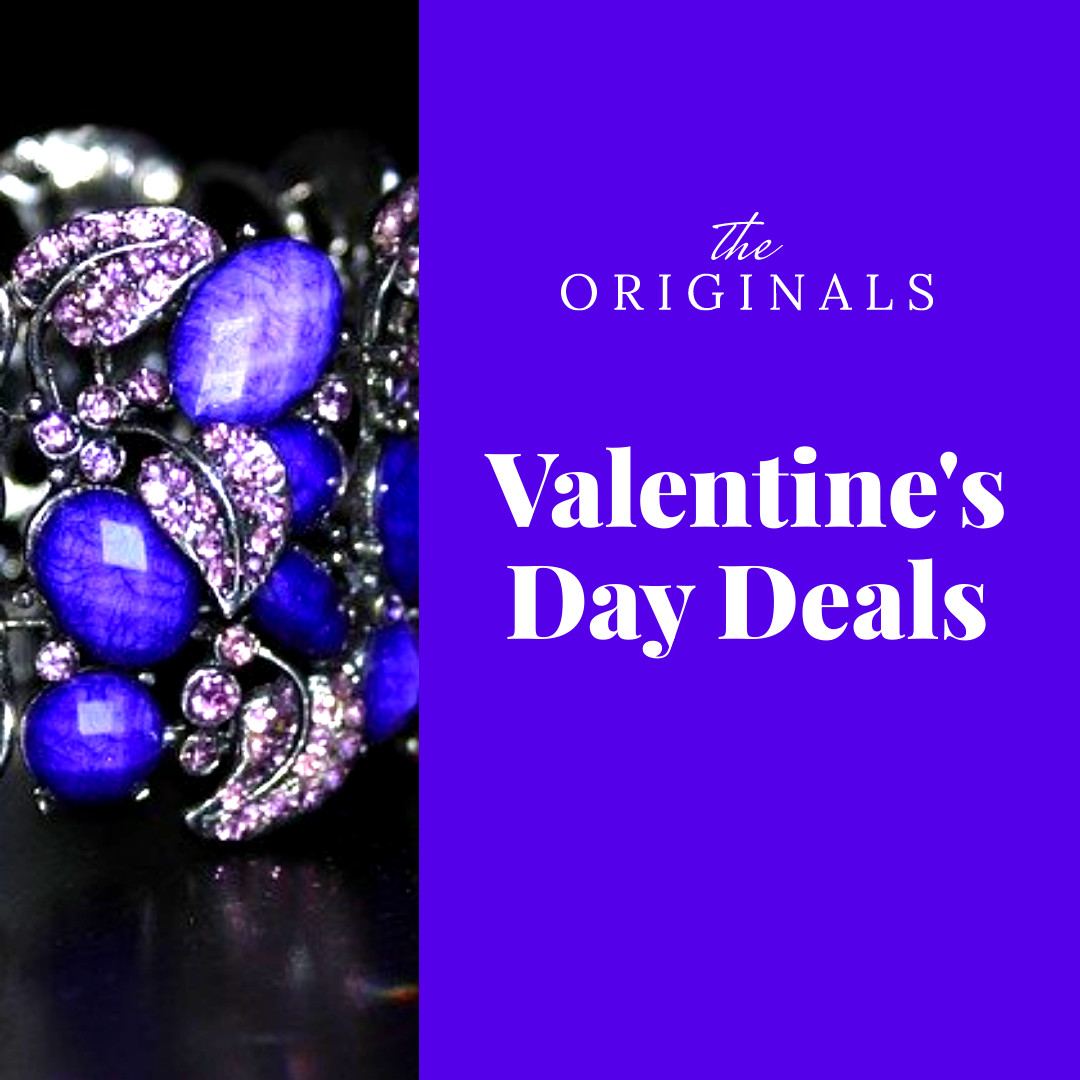 Valentine's Day Blue Jewelry Deals 1080x1080 template