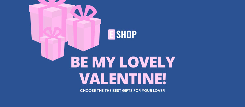 Be My Lovely Valentine's Day Facebook Cover 820x360