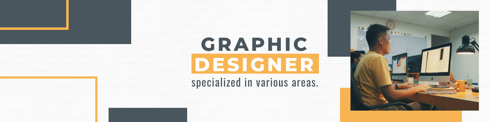 Rectangle Graphic Designer Linkedin Profile BG