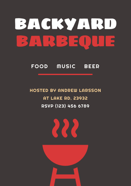 Larsson Backyard Barbeque – Flyer Template 420x595