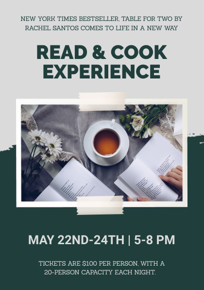 Read and Cook Experience – Flyer Template 420x595 template