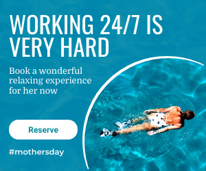 Mother's Day Spa Working as Mom Inline Rectangle 300x250