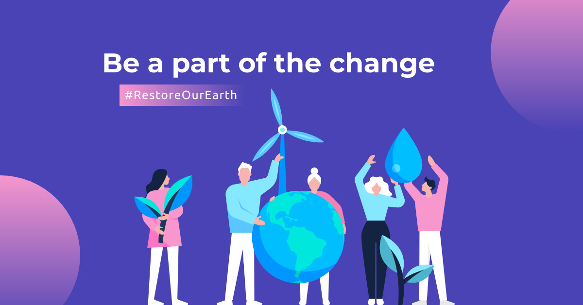 Part of the Change on Earth Day Facebook Cover 820x360