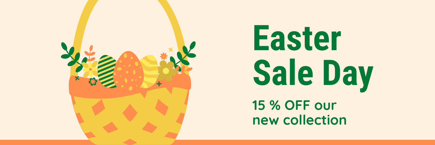 Easter Sales Day Egg Basked