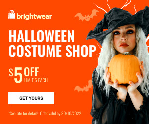 Orange Halloween Costume Shop Inline Rectangle 300x250