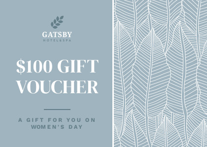 Women's Day 100 Dollar Gift Voucher – Card Template 420x298 template