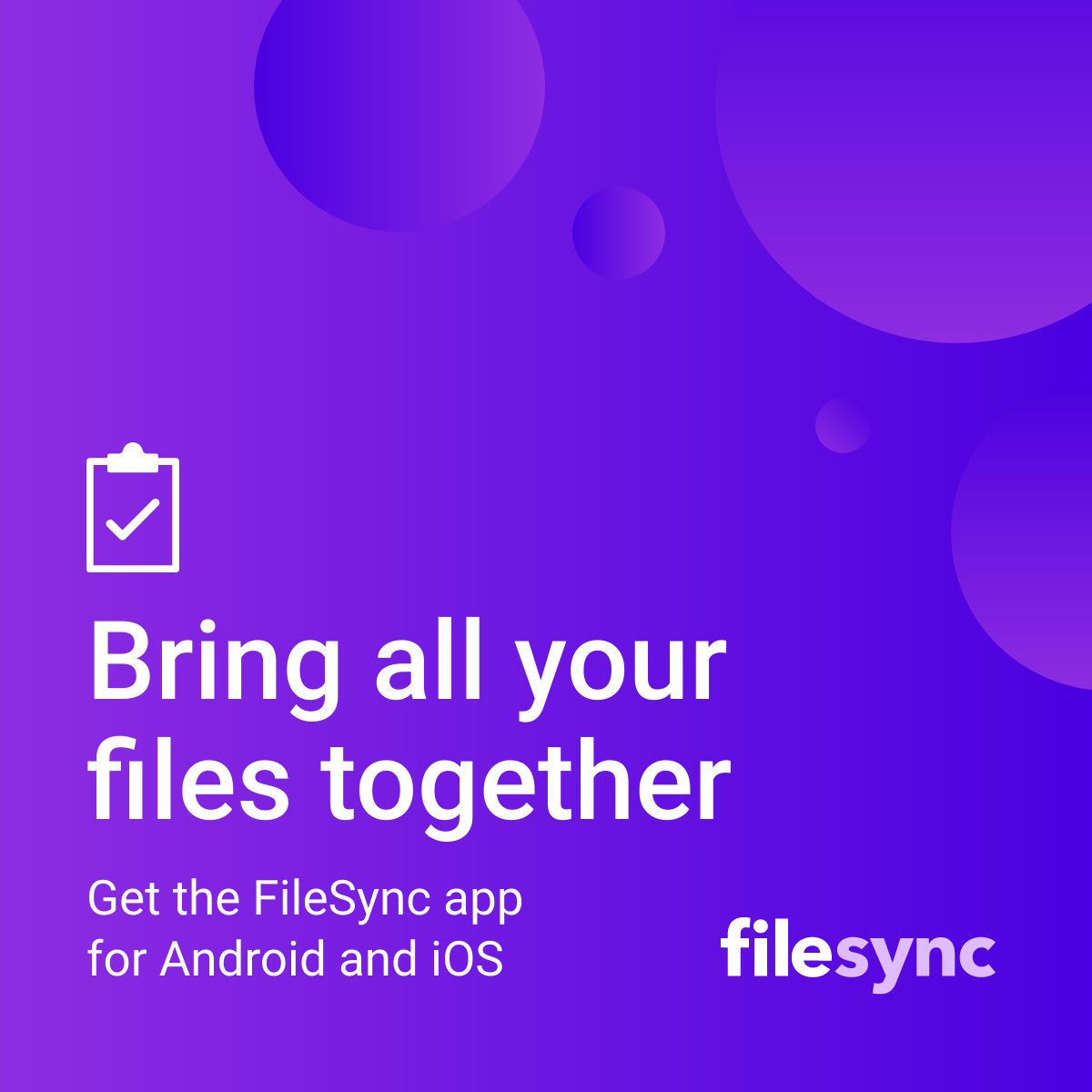 Purple File Synchronization App