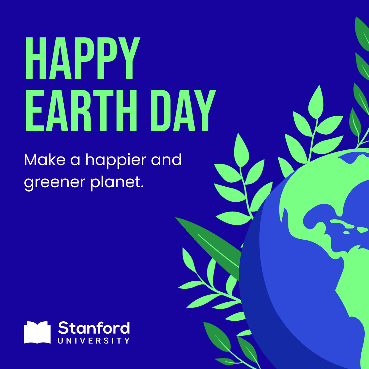 Happy Earth Day Planet Illustration