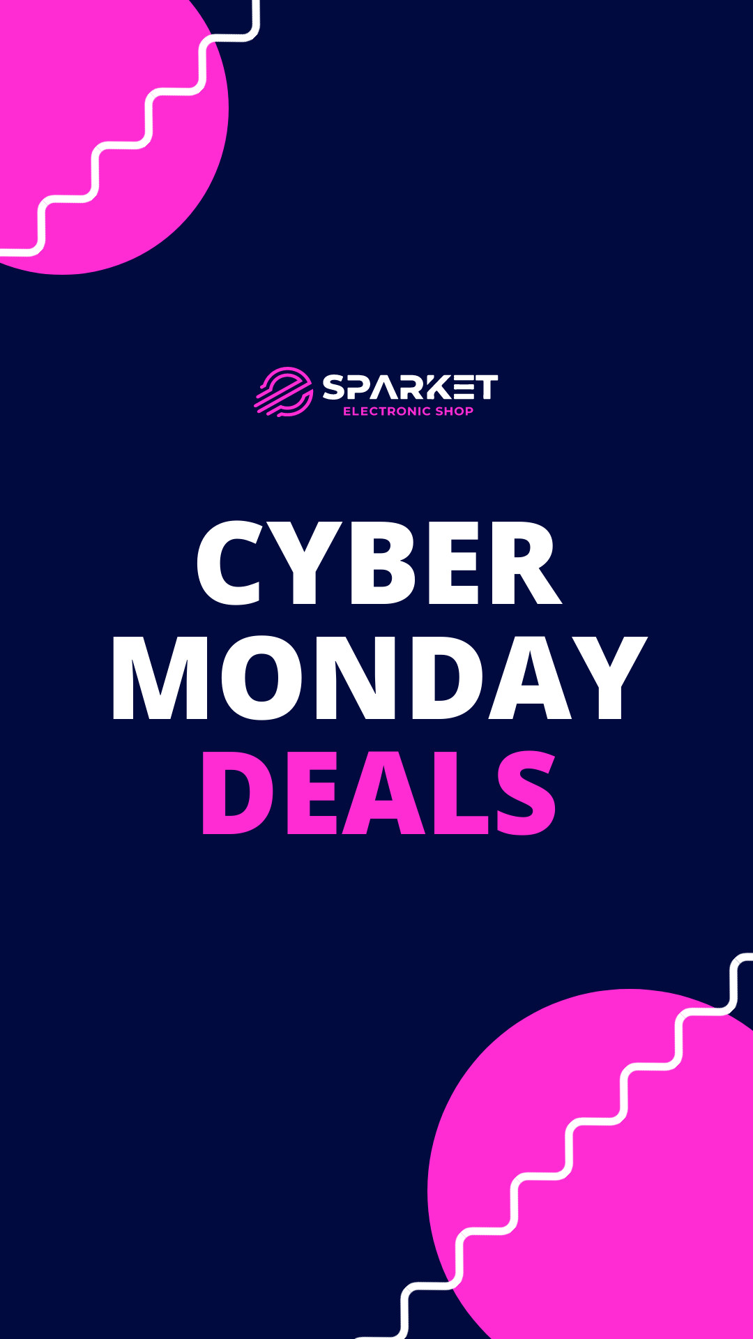 Blue Cyber Monday Pink Deals