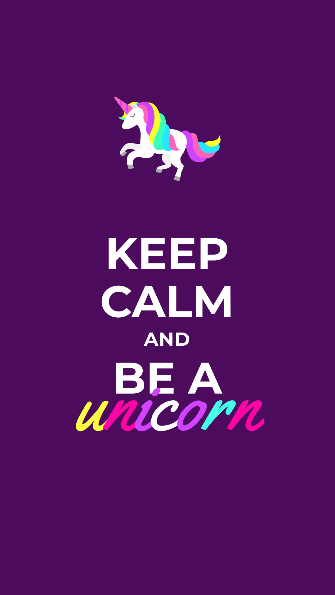 Keep Calm and Be a Unicorn Facebook Sponsored Message 1200x628