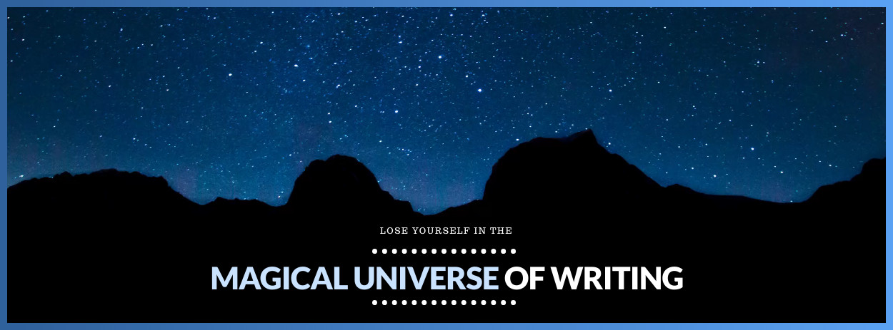 Magical Universe of Writing Video Facebook Video Cover 1250x463