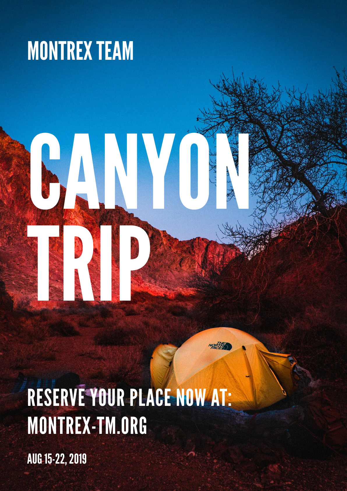 Montrex Canyon Trip – Poster Template 1191x1684
