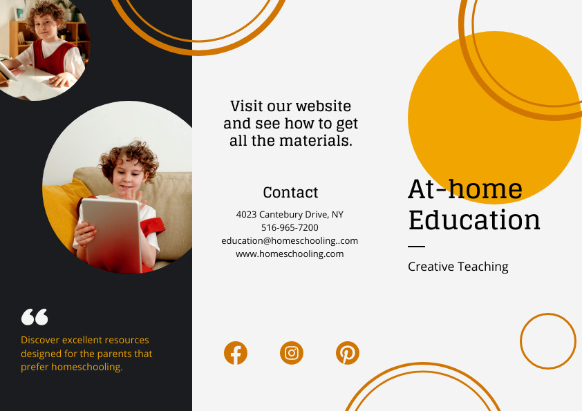 At-Home Education Creative Teaching Brochure 842x595