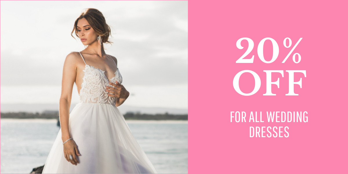 Discount on All Wedding Dresses 