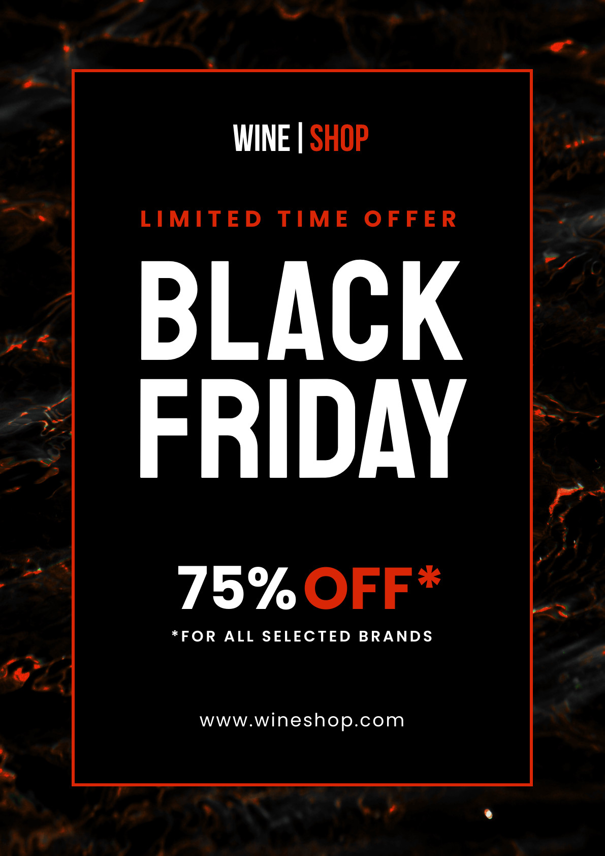 Limited Red Offer Black Friday Poster
