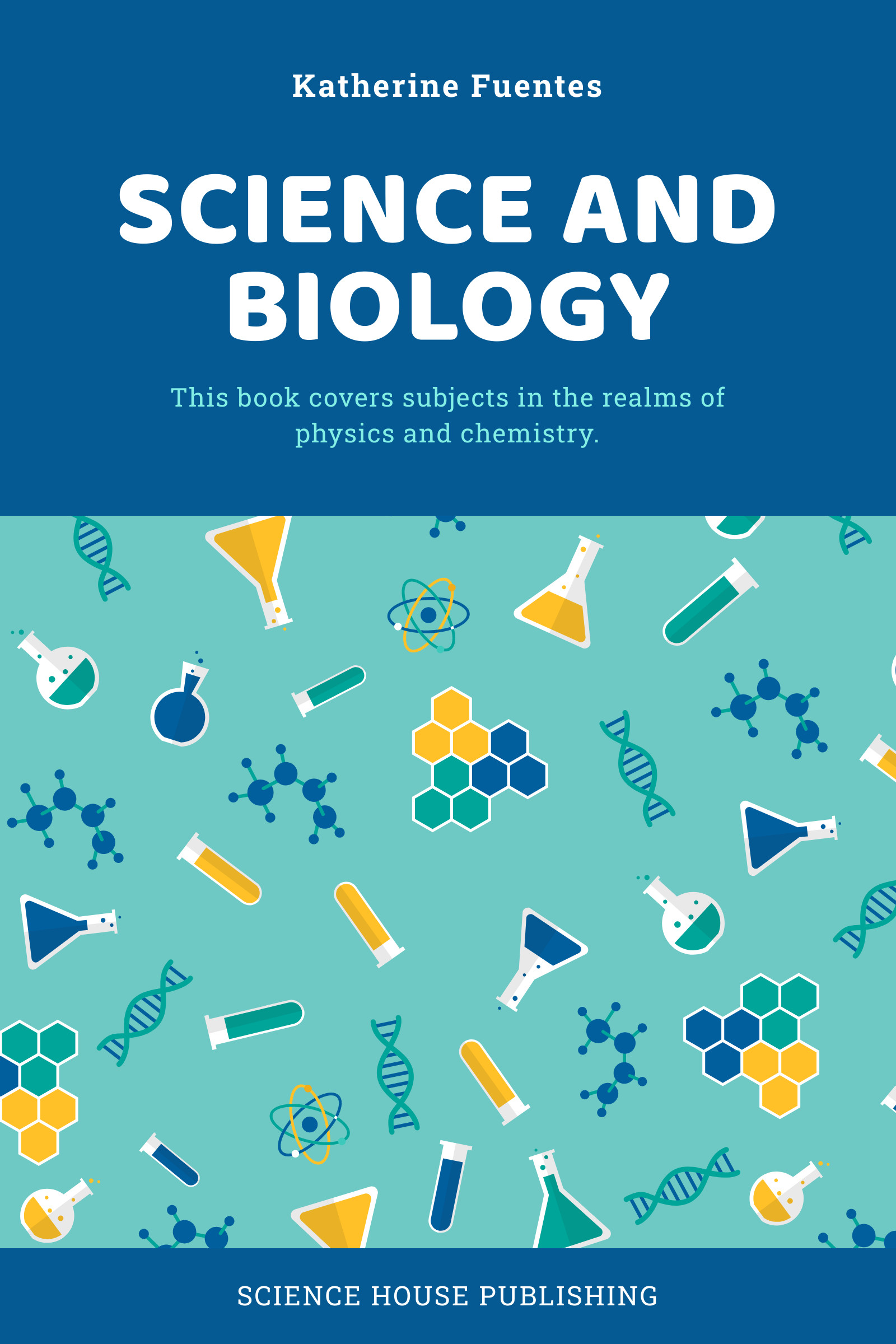 Katherine Science and Biology – Book Cover Template 1600x2400 template preview
