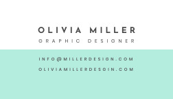 Olivia Miller – Business Card Template 252x144 template
