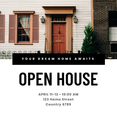 Your Dream Home Awaits – Invitation Template 397x397 template