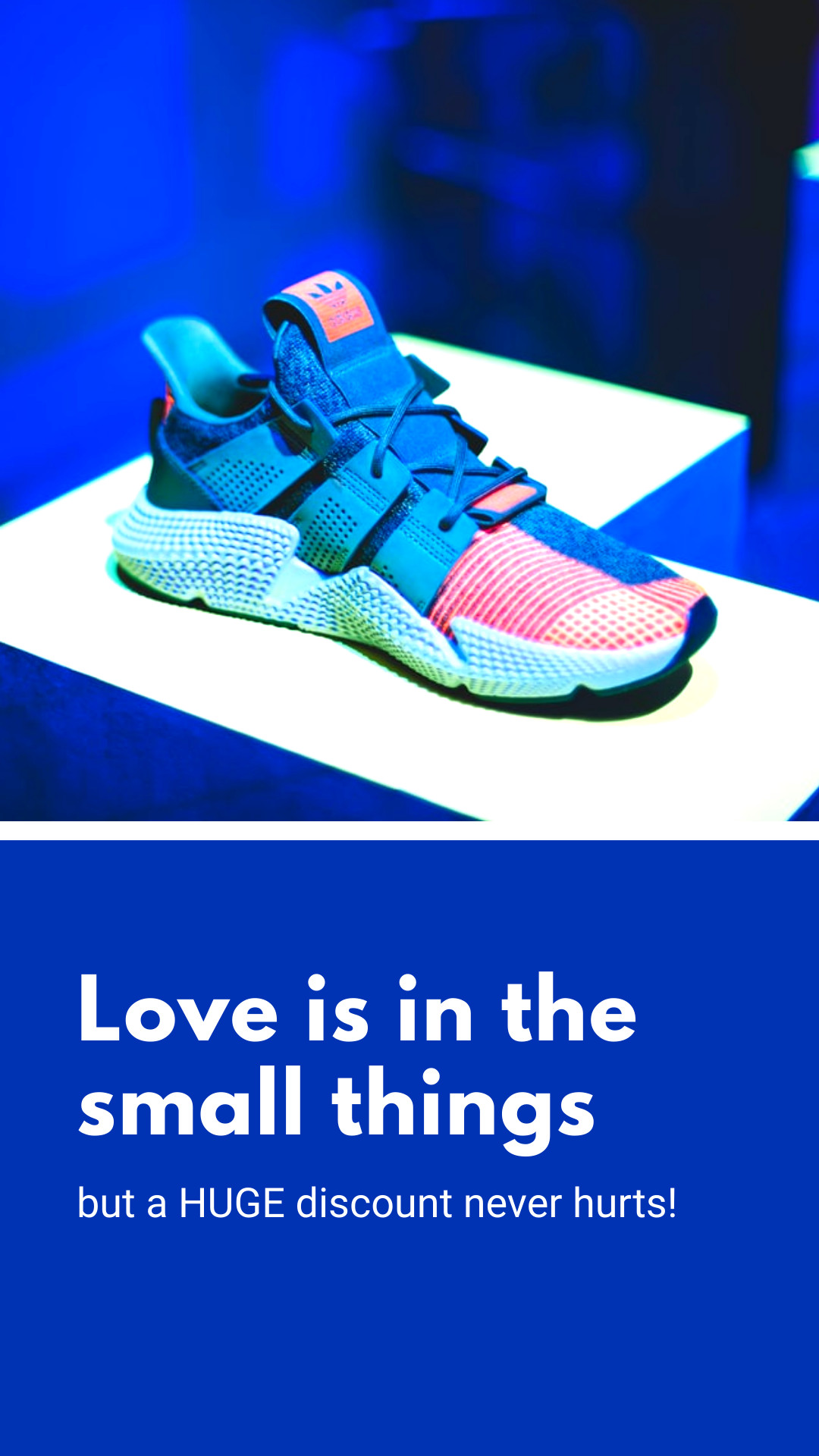 Valentine's Day Fashion Blue Shoe Love