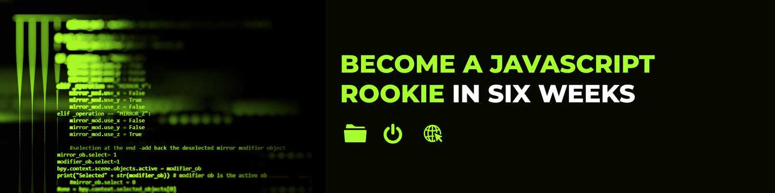 Become a Javascript Rookie Linkedin Profile BG