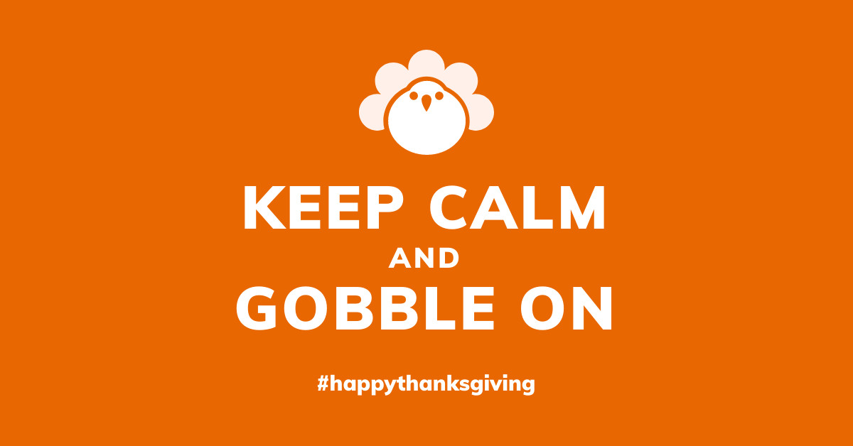 Keep Calm Thanksgiving Ad Template