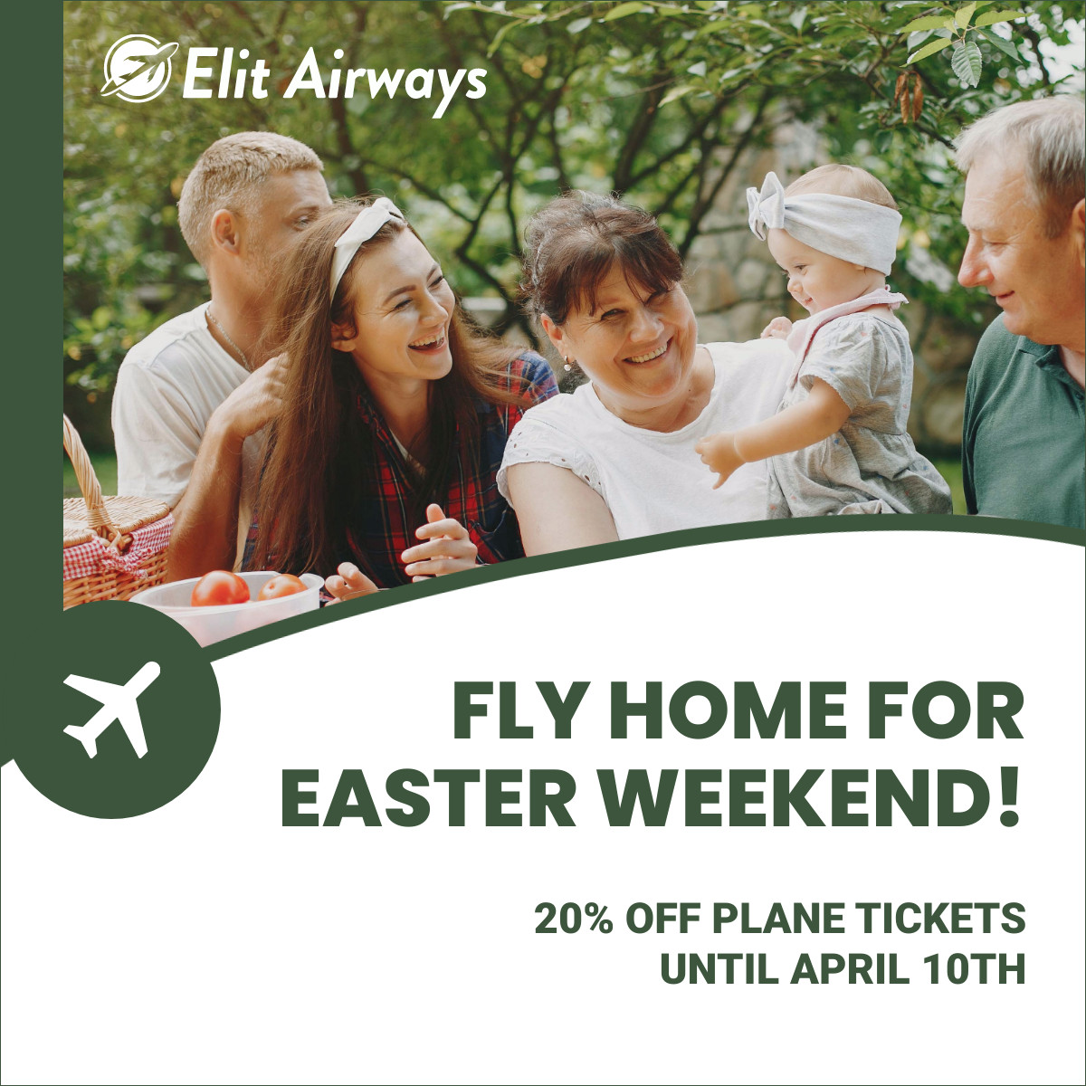 Fly Home for Easter Weekend