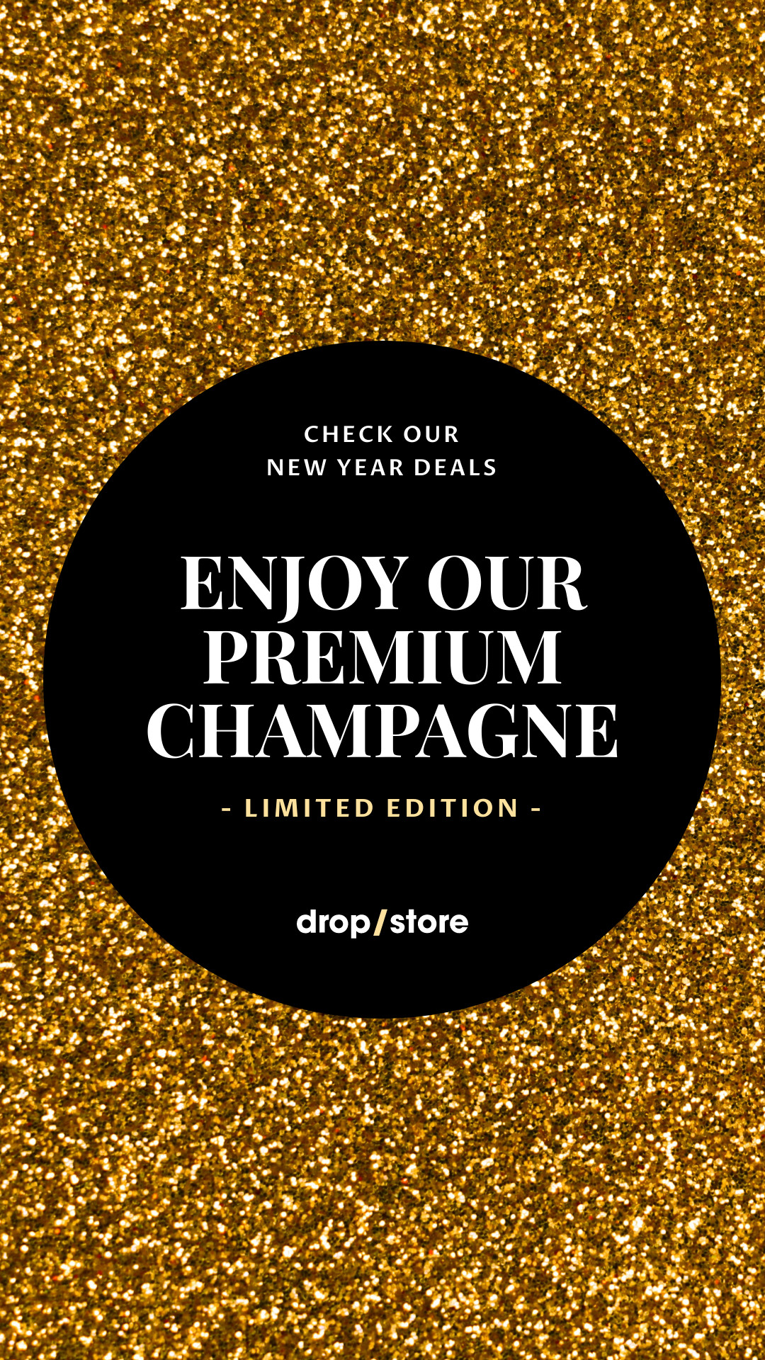 New Year Premium Champagne Deals Facebook Cover 820x360